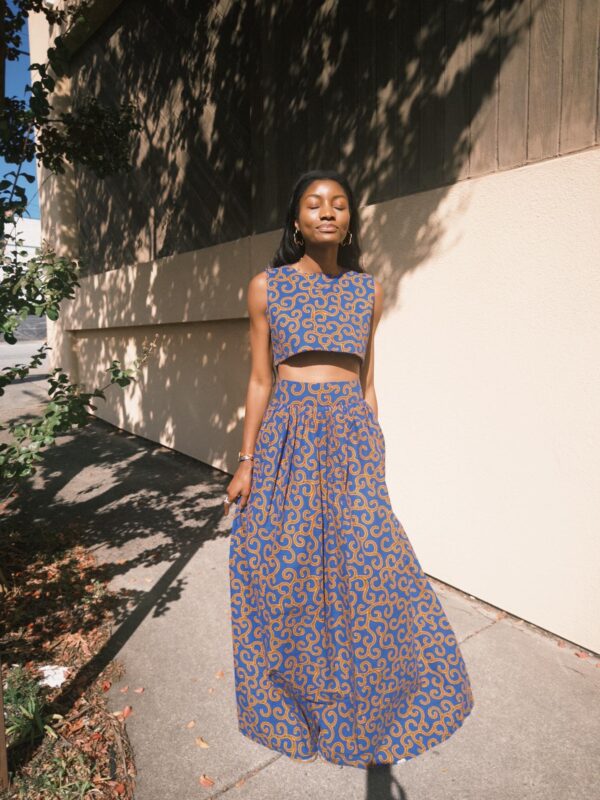 African skirt and top